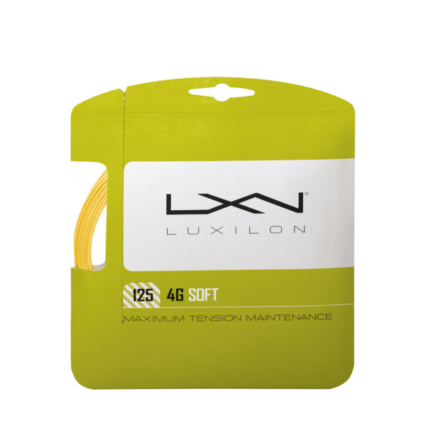 LUXILON 4G SOFT TENNIS STRING SET – GOLD, 16L GA (1.25MM)