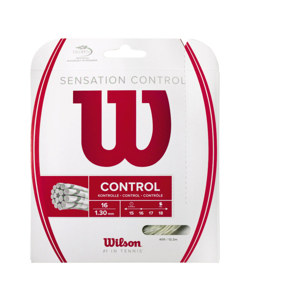 SENSATION CONTROL TENNIS STRING SET – NATURAL, 16 GA (1.30MM)
