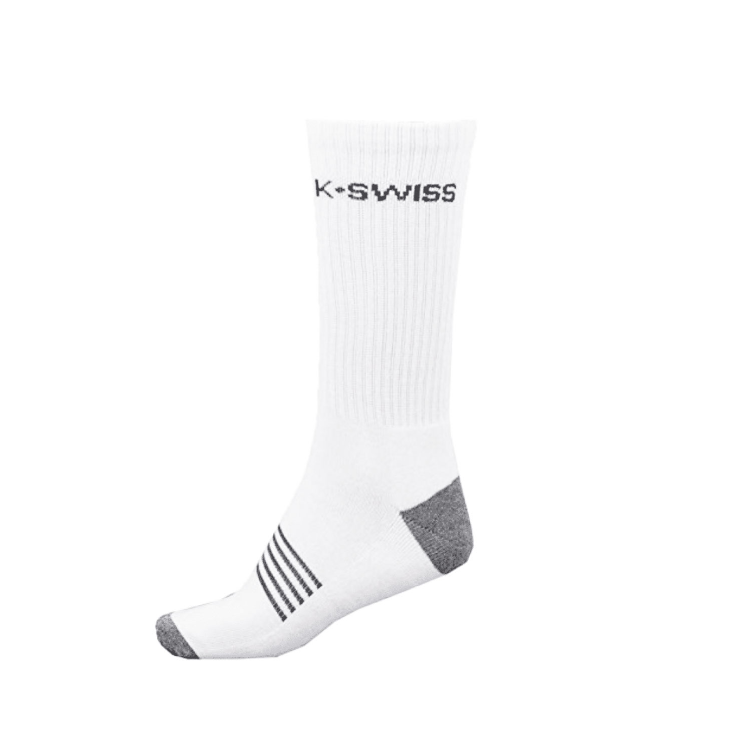 KS AC ALL-COURT SOCKS 3/PK-WHITE/BLACK