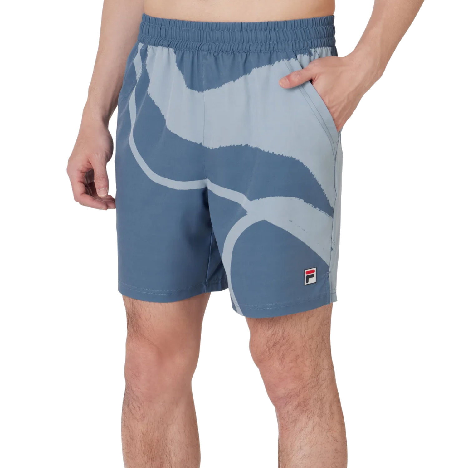 Tennis Essentials Printed Short blue