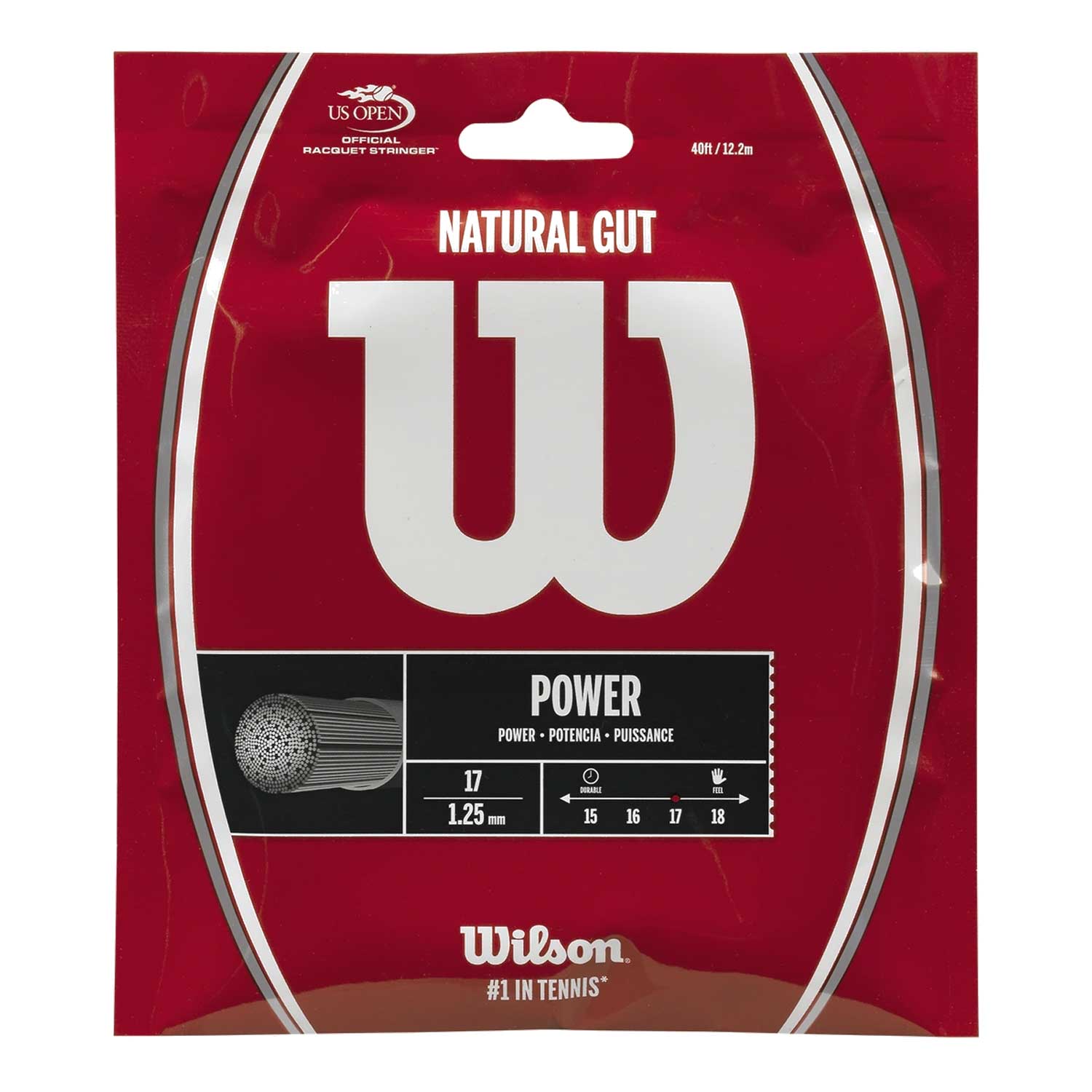 Natural Gut 17 Tennis Re-String