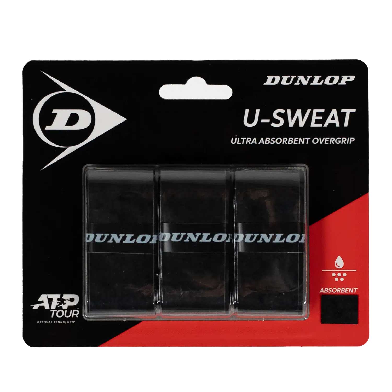 U-SWEAT OGRIP BLK 3PCS BLISTER