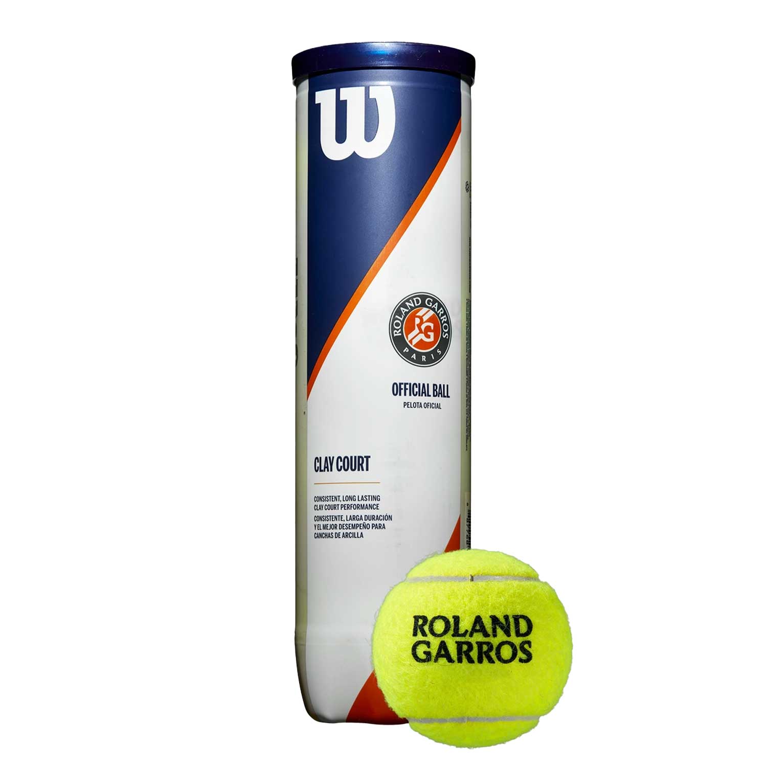 Roland Garros Clay Court 4 Ball Can